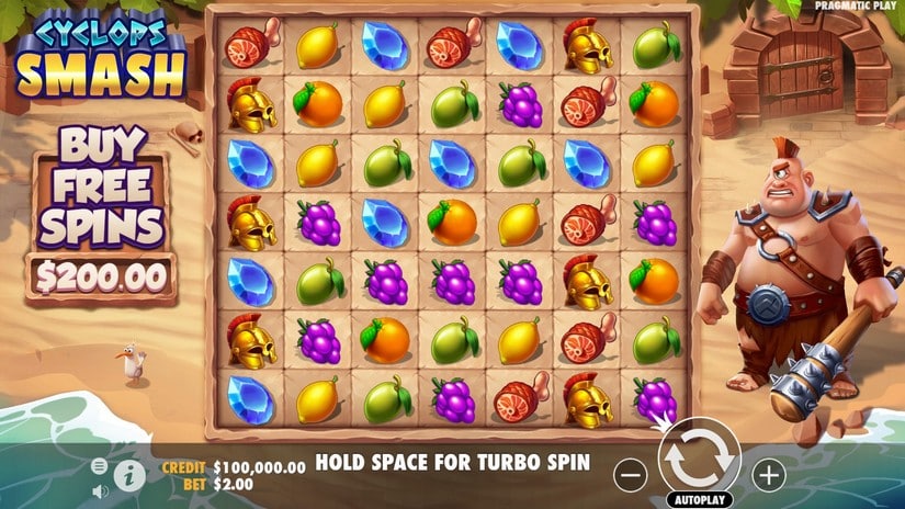 Cyclops Smash slot screen 1