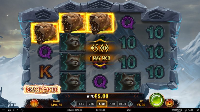 Beasts of Fire slot screen 4