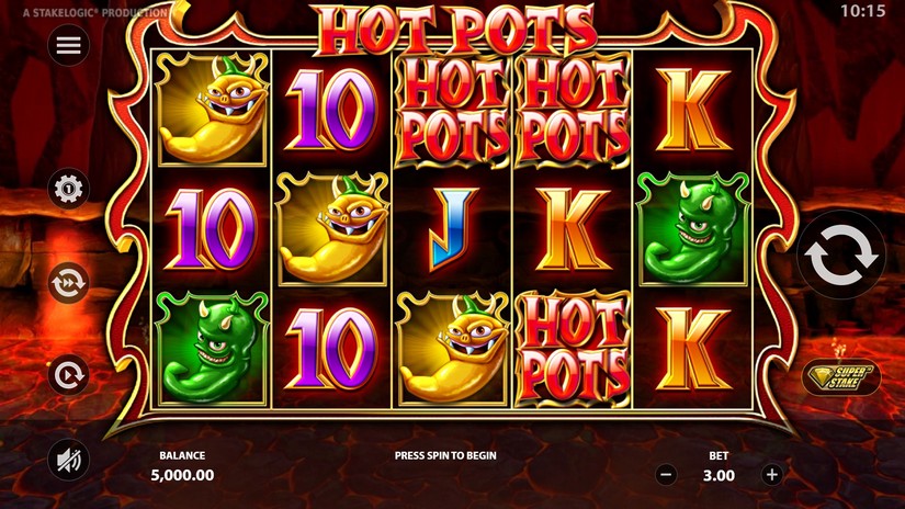 Hot Pots slot screen 1