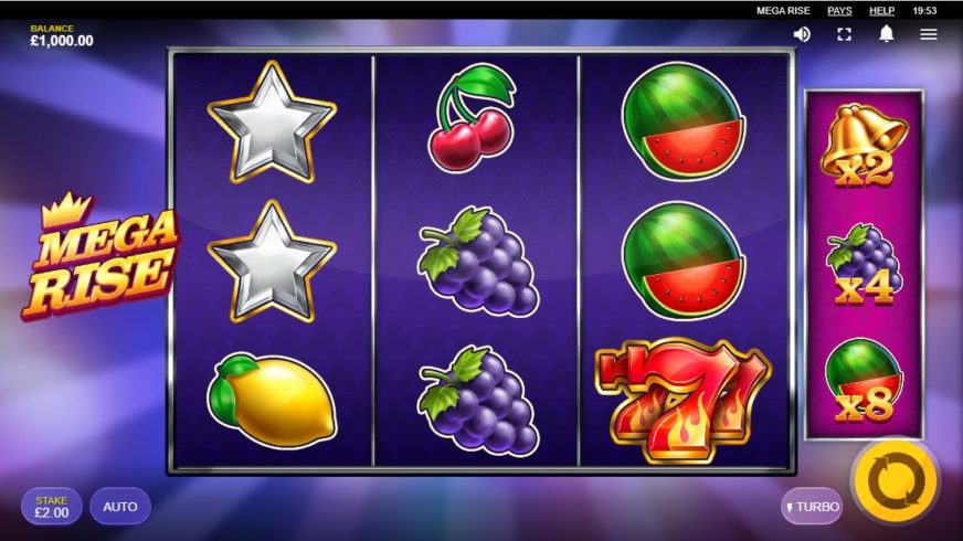 Mega Rise slot screen 1