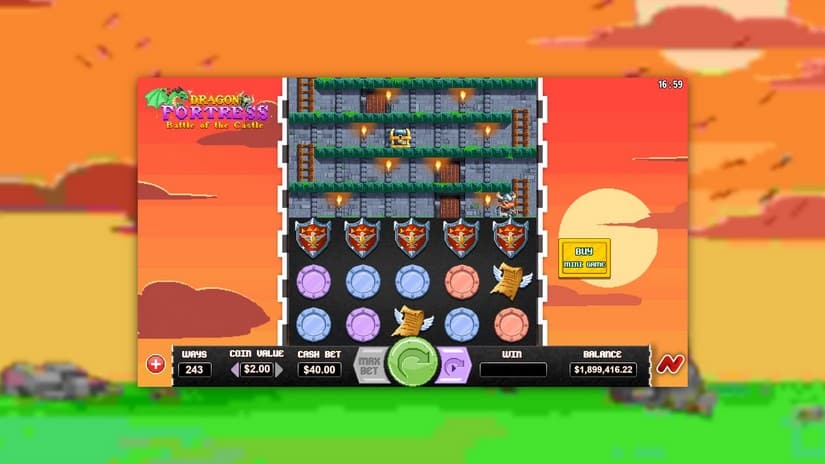 Dragon Fortress Battle of the Castle slot screen 1