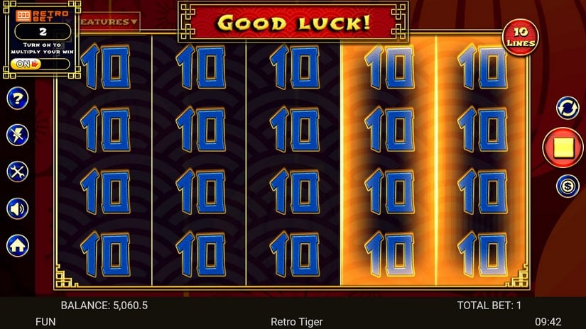 Retro Tiger slot screen 3