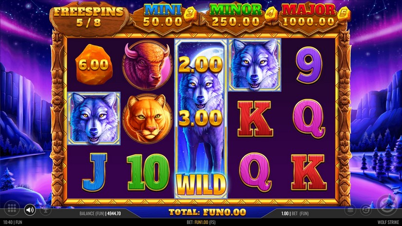 Wolf Strike slot screen 5