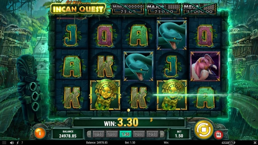 Cat Wilde and the Incan Quest slot screen 3