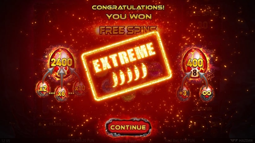 Sizzling Eggs™ slot screen 3