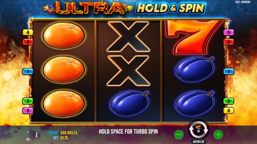 Ultra Hold and Spin slot screen 1