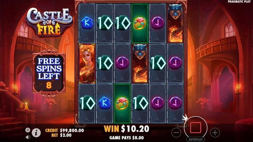 Castle of Fire slot screen 5
