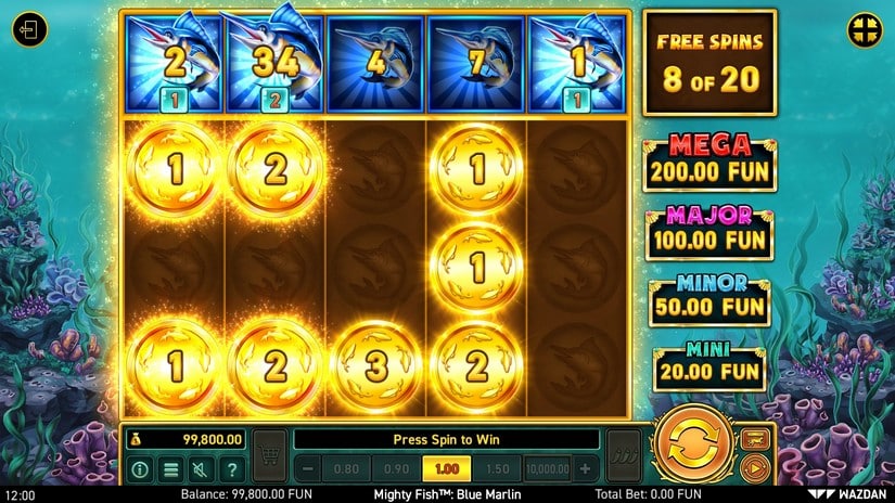 Mighty Fish™: Blue Marlin slot screen 5
