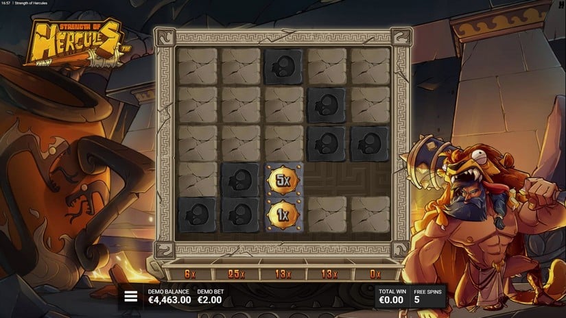 Strength of Hercule slot screen 5