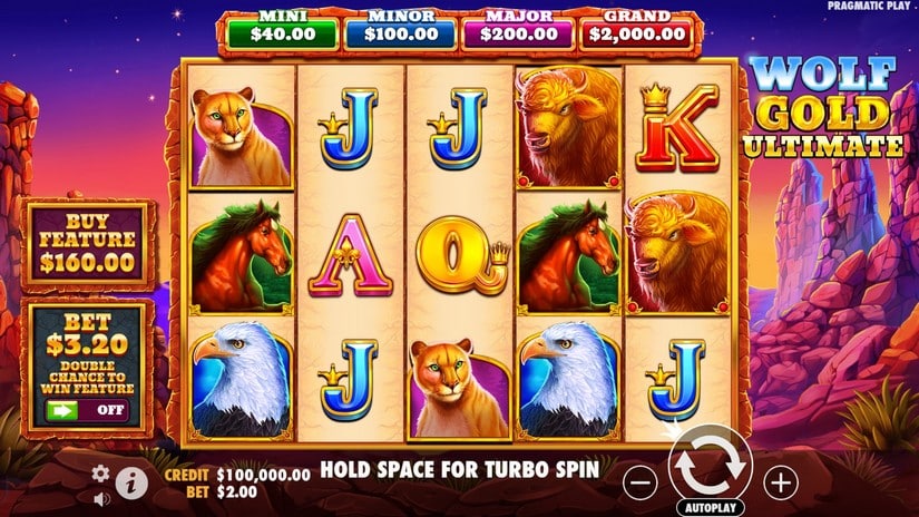 Wolf Gold Ultimate slot screen 1
