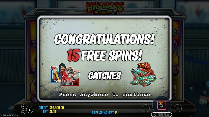 Big Bass Halloween 3 slot screen 3