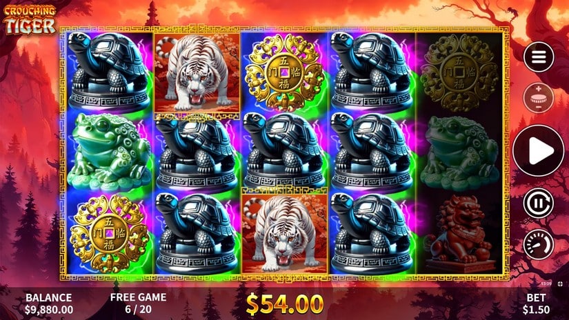 Crouching Tiger slot screen 4