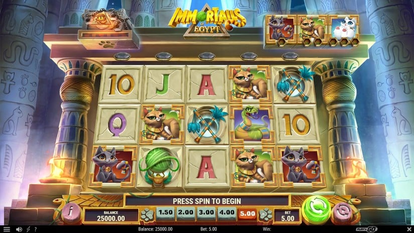 ImmorTails of Egypt slot screen 1