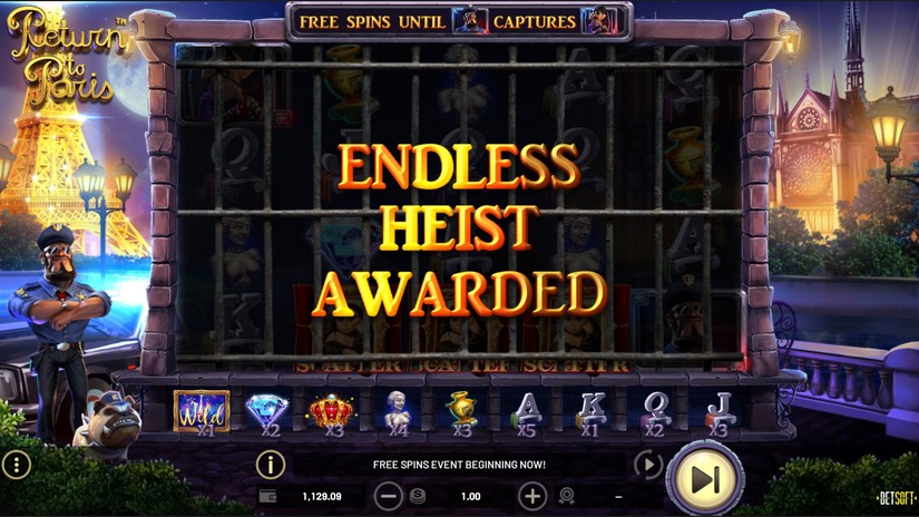 Return to Paris slot screen 4