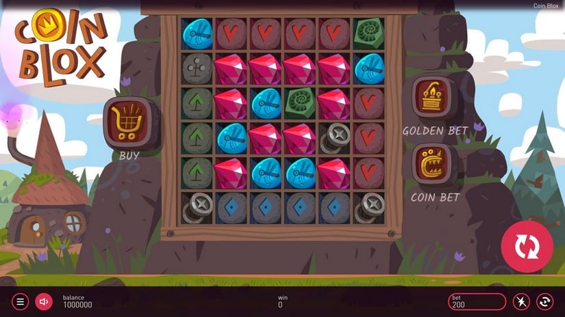 Coin Blox slot screen 1