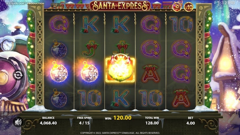Santa Express slot screen 5