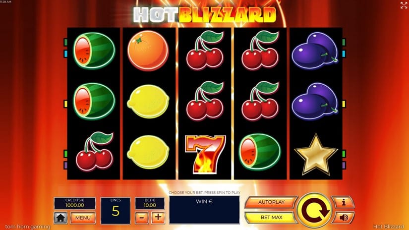 Hot Blizzard slot screen 1