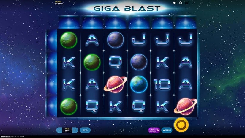 Giga Blast slot screen 1