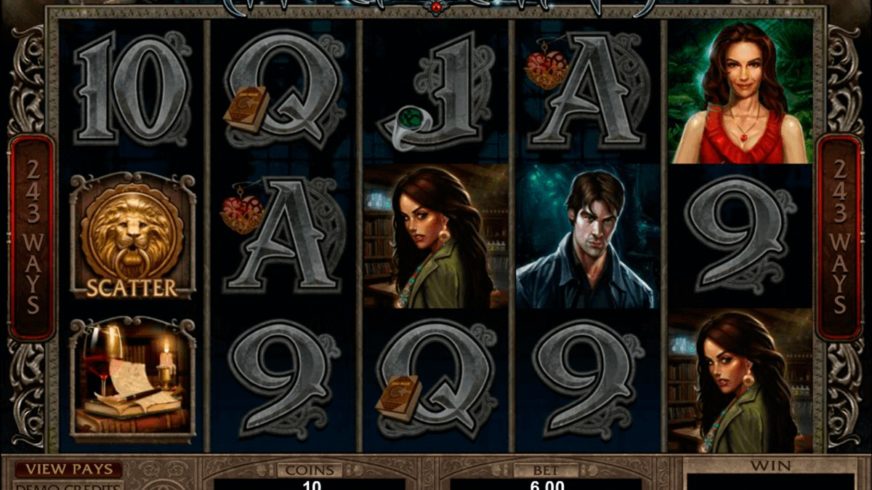 Immortal Romance slot screen 1