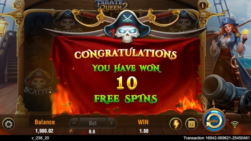 Pirate Queen 2 slot screen 4