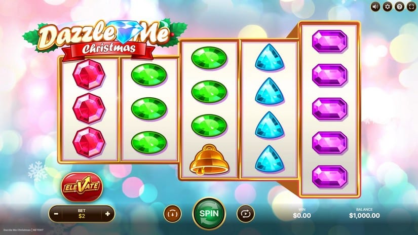 Dazzle Me Christmas slot screen 1