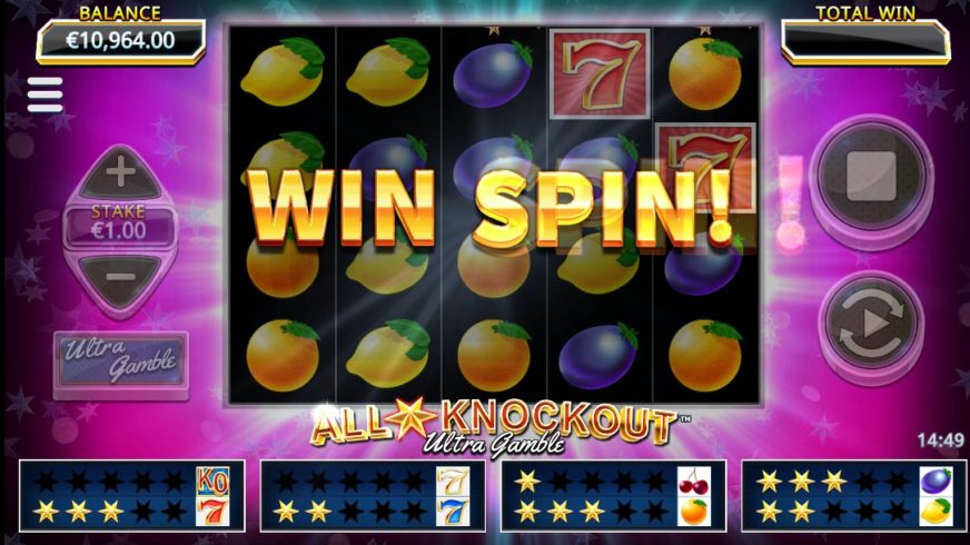 All Star Knockout Ultra Gamble slot screen 2