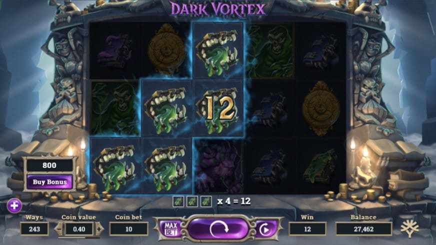 Dark Vortex slot screen 3