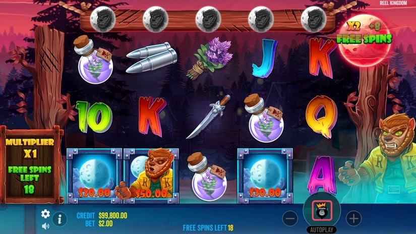 Fangtastic Freespins slot screen 4