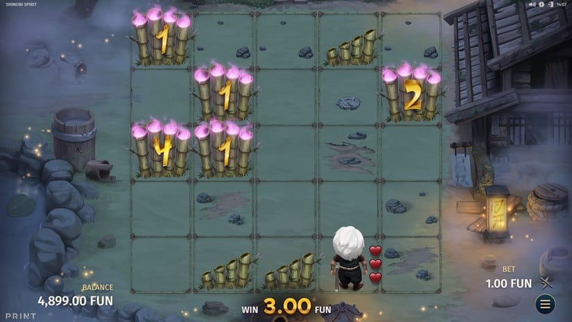 Shinobi Spirit slot screen 5