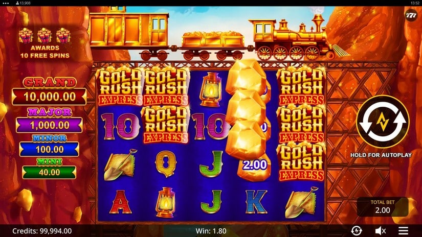 Gold Rush Express slot screen 2