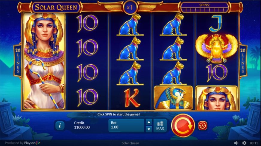 Solar Queen slot screen 1