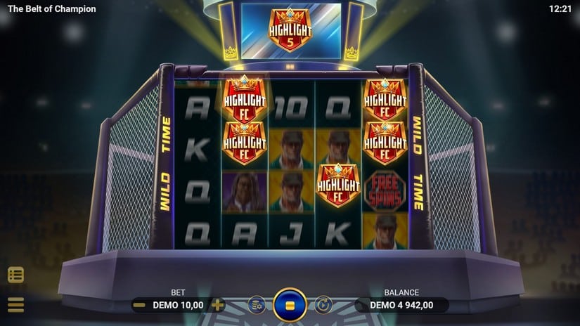The Belt of Champion slot screen 2