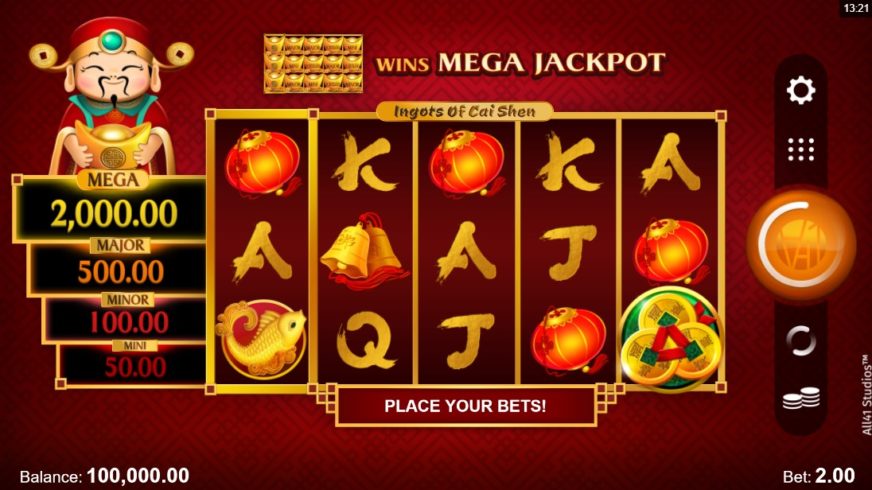 Ingots of Cai Shen slot screen 1