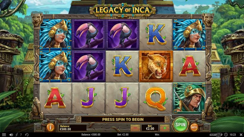 Legacy of Inca slot screen 1
