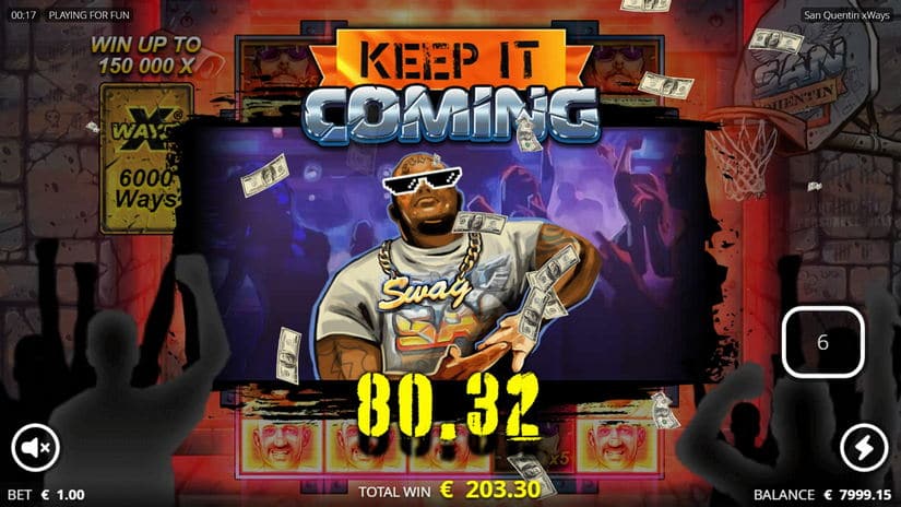 San Quentin xWays slot screen 4