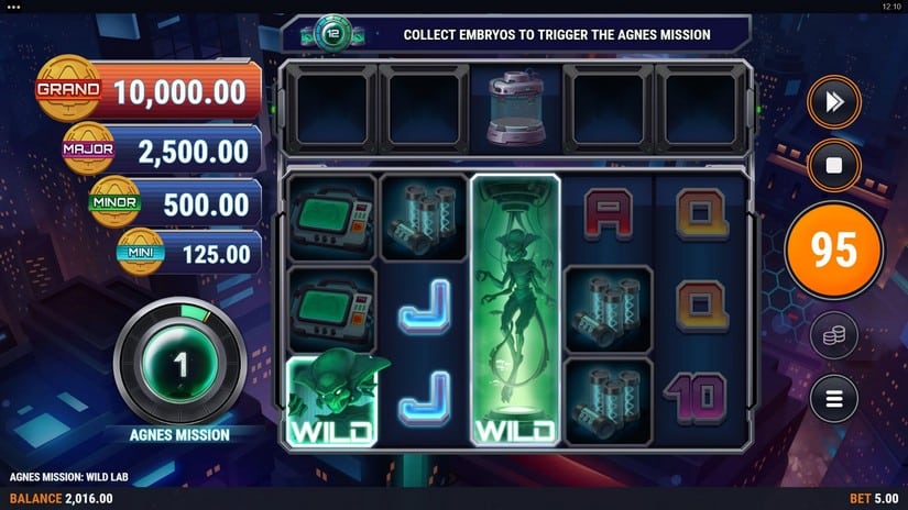 Agnes Mission: Wild Lab slot screen 5