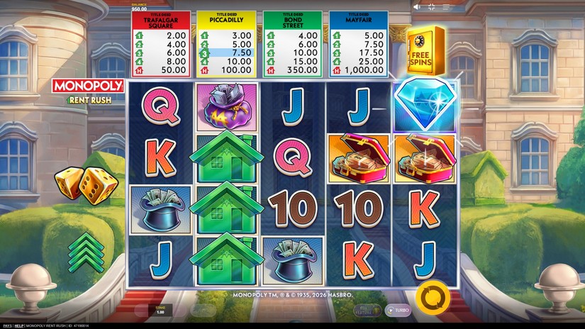 Monopoly Rent Rush slot screen 2