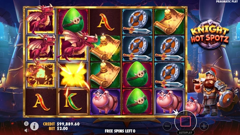 Knight Hot Spotz slot screen 4
