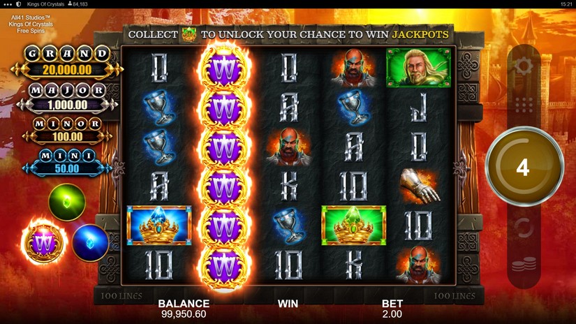 Kings of Crystals slot screen 4