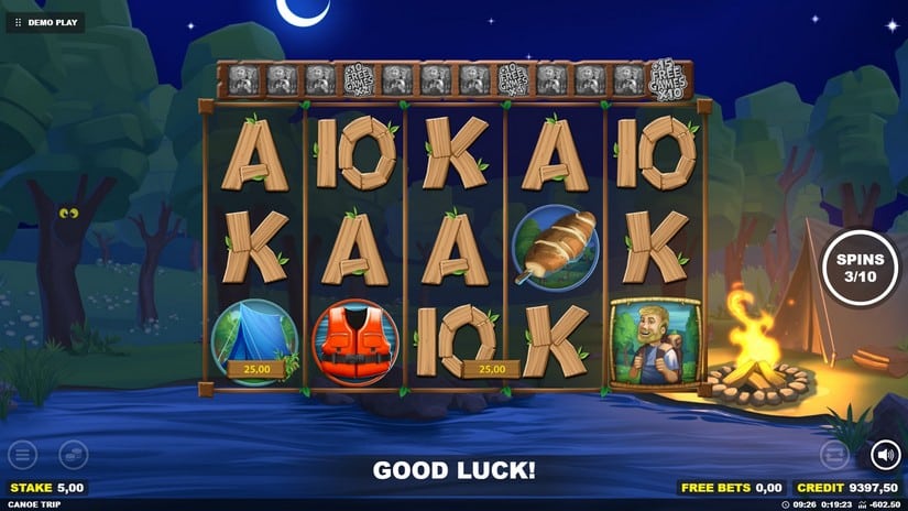 Canoe Trip slot screen 5
