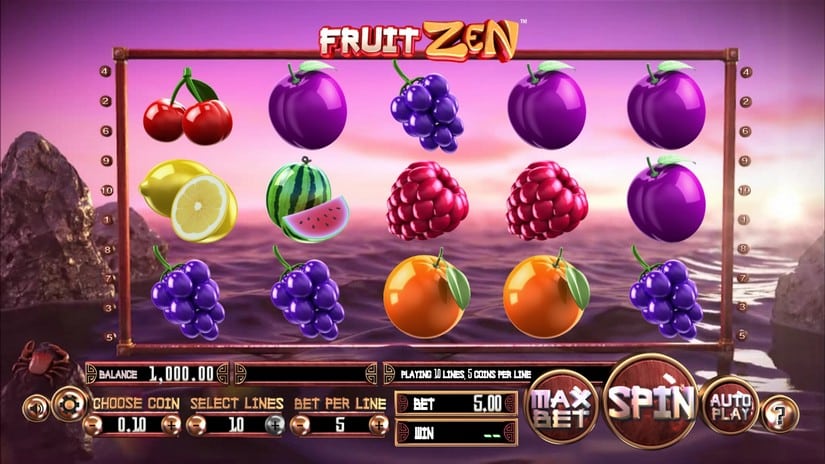 Fruit Zen slot screen 1