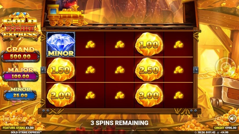 Gold Strike Express slot screen 3