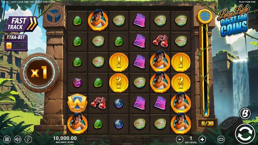 Lucy Luck and the Quest for Coins slot screen 1