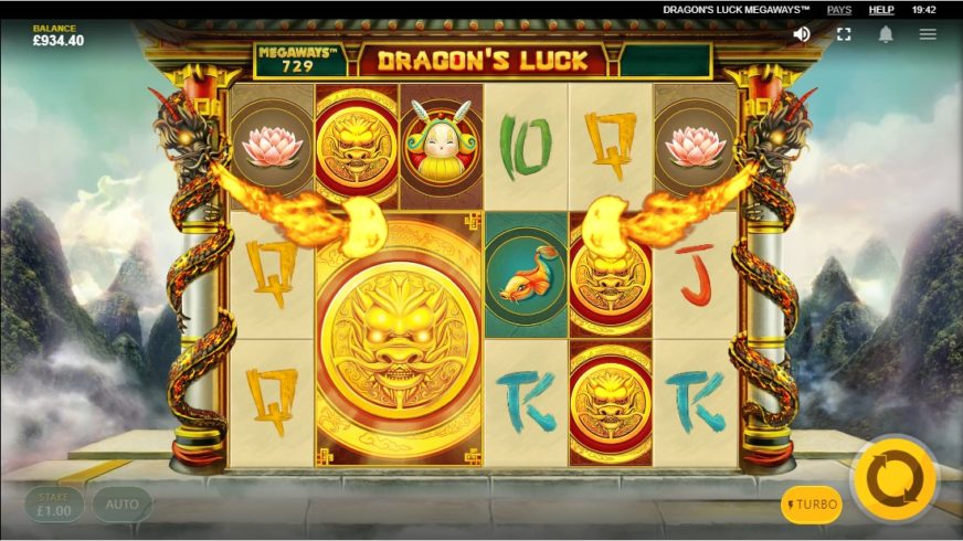 Dragon’s Luck Megaways slot screen 3
