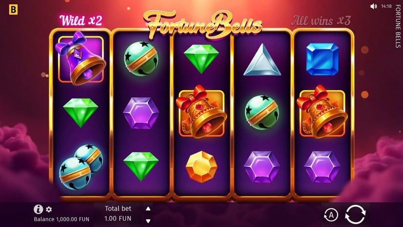 Fortune Bells slot screen 1