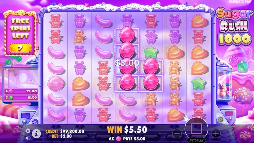 Sugar Rush 1000 slot screen 5