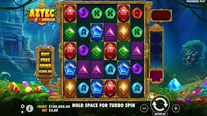 Aztec Powernudge slot screen 1