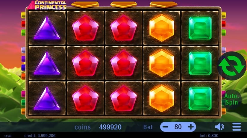 Continental Princess slot screen 1