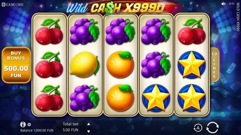 Wild Cash x9990 slot screen 1