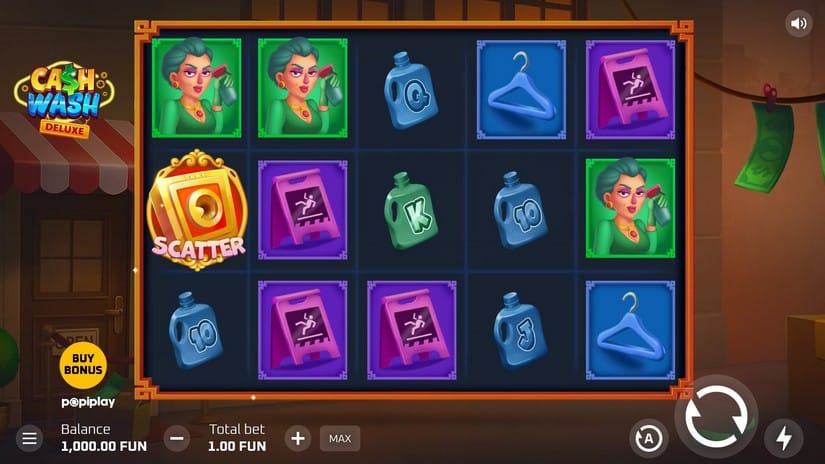 Cash Wash Deluxe slot screen 1